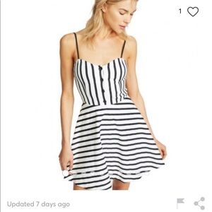 Alice + Olivia Nelly striped mini dress
